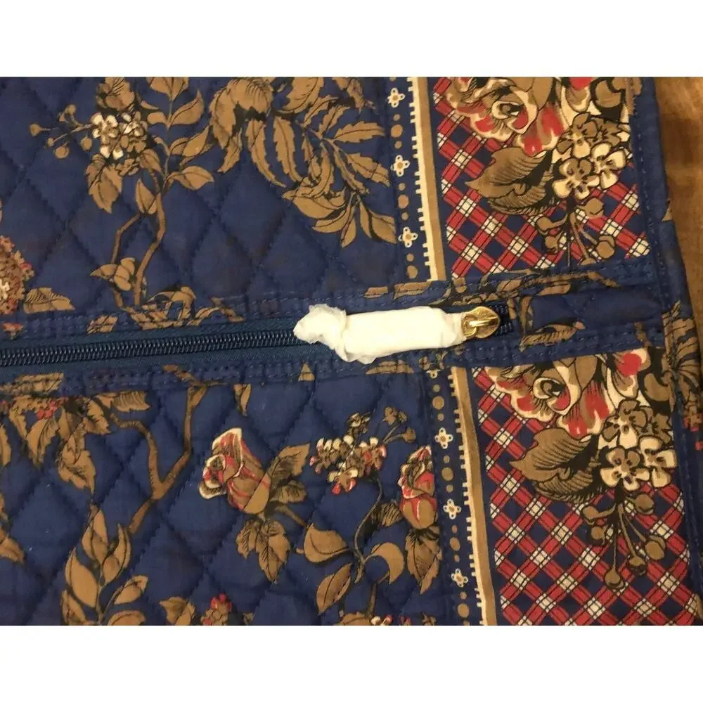 NWOT Vintage Americana by Sharif Quilted Floral Garment Bag Travel Suiter 1980s